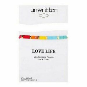 UNWRITTEN Gold Flash Plated Multi-Color Bracelet